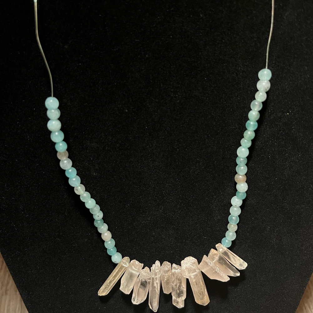 ❤️‍🔥BOGO FREE handmade quartz crystal agate beaded necklace jewelry healing - Picture 4 of 4
